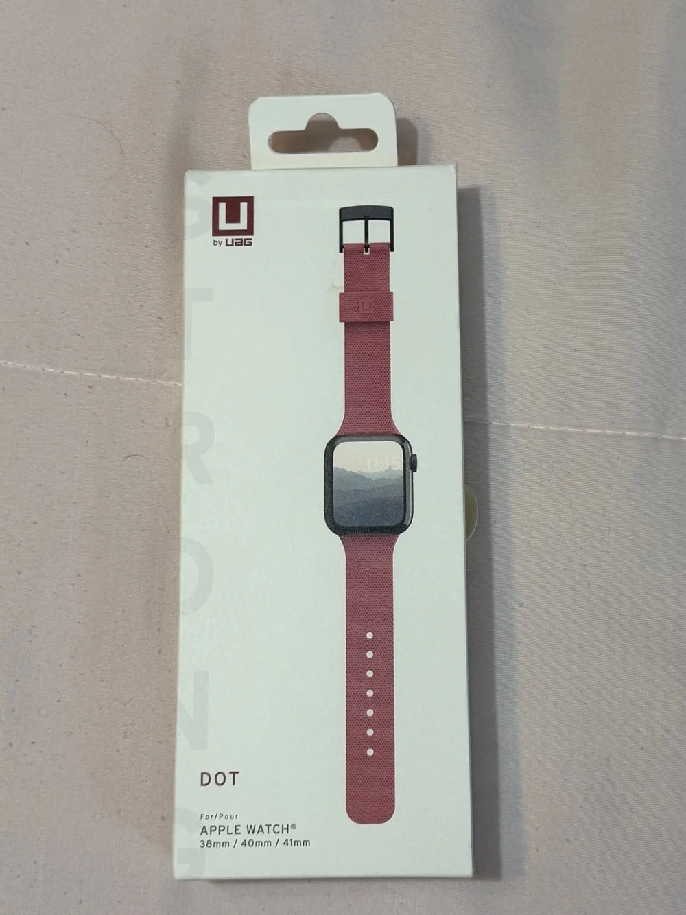 UAG-Urban Armor Gear DOT Pink Silicone Apple Watch Band